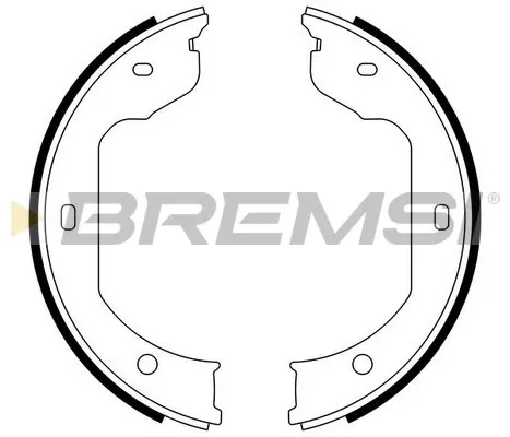 Колодки ручника GF0081 Bremsi