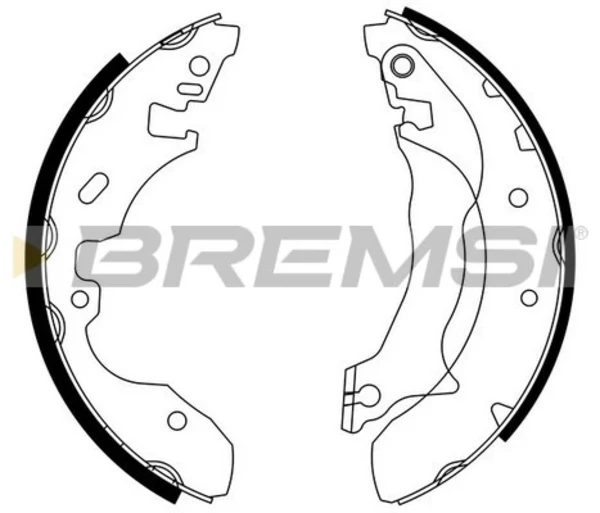Колодки гальмові задні, барабанні GF0237 Bremsi