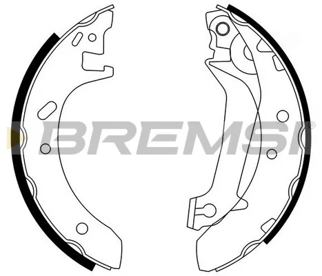 Колодки гальмові задні, барабанні GF0229 Bremsi