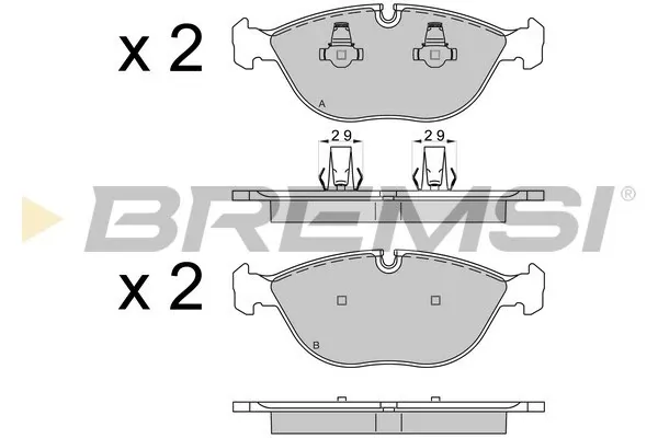 Передні тормозні колодки BP3571 Bremsi