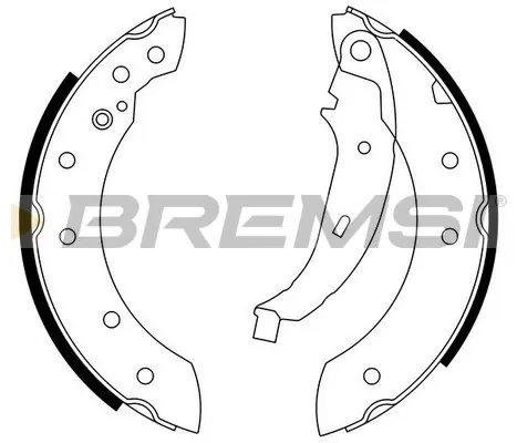 Колодки гальмові задні, барабанні GF0425 Bremsi