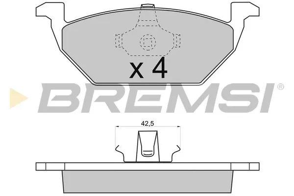 Передні тормозні колодки BP2712 Bremsi
