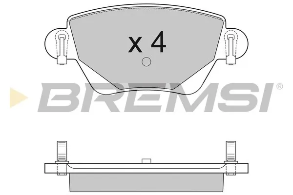 Задні гальмівні колодки BP2927 Bremsi