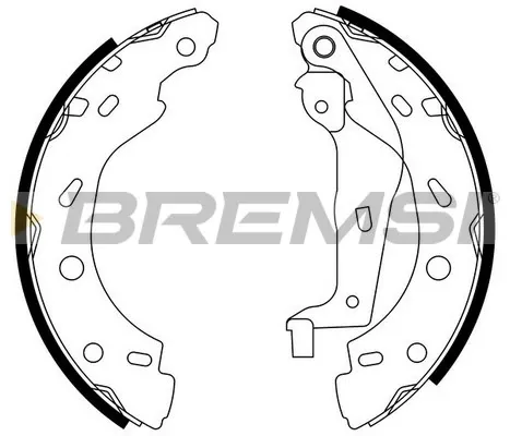 Колодки гальмові задні, барабанні GF0308 Bremsi
