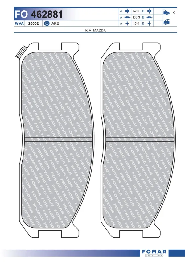 Передні тормозні колодки QF0611 Q-top