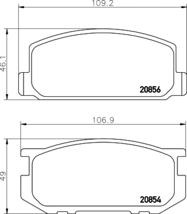  Передні тормозні колодки Toyota Corolla 