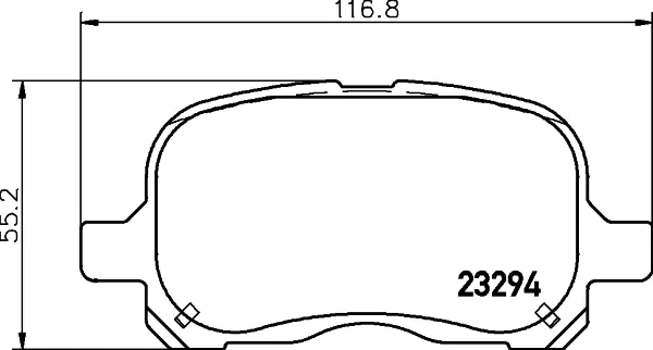 Передні тормозні колодки NP1088 Nisshinbo