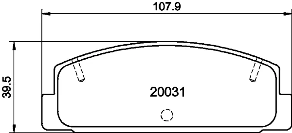 Задні гальмівні колодки NP5004 Nisshinbo