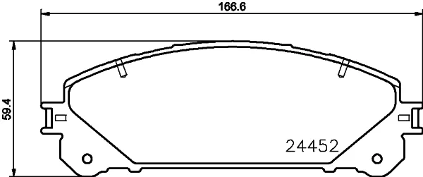 Передні тормозні колодки NP1109 Nisshinbo