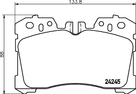 Передні тормозні колодки NP1107 Nisshinbo