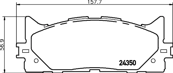 Передні тормозні колодки NP1015 Nisshinbo