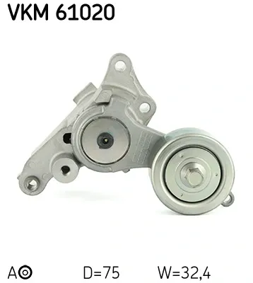 Натяжний ролик VKM61020 SKF