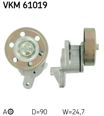 Натягувач приводного ременя VKM61019 SKF