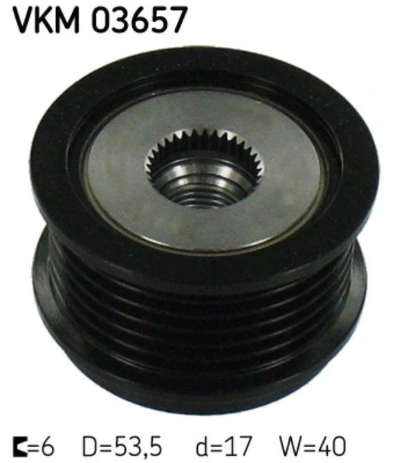 Шків генератора VKM03657 SKF
