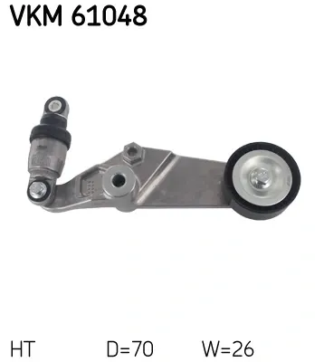 Натягувач приводного ременя VKM61048 SKF