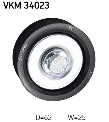 Ролик приводного ременя, паразитний VKM34023 SKF