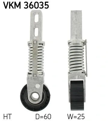 Натягувач приводного ременя VKM36035 SKF