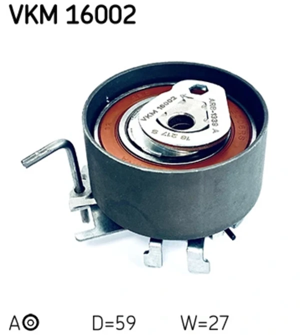 Ролик натягувача ременя ГРМ VKM16002 SKF