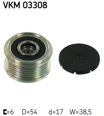 Шків генератора VKM03308 SKF