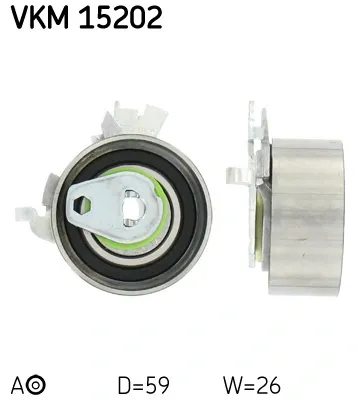 Ролик натягувача ременя ГРМ VKM15202 SKF