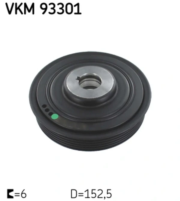 Шків колінвала VKM93301 SKF