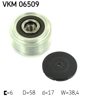 Шків генератора VKM06509 SKF