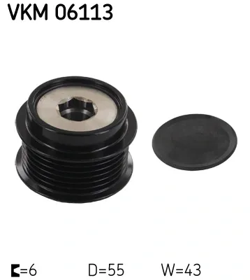 Шків генератора VKM06113 SKF