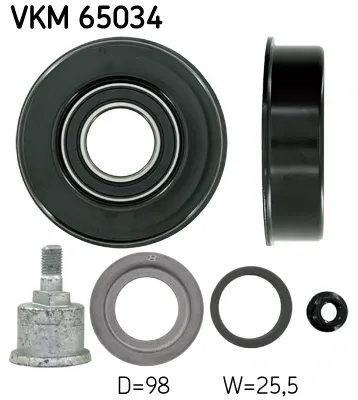 Ролик приводного ременя, паразитний VKM65034 SKF