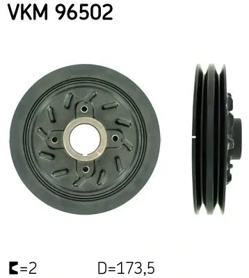 Шків колінвала VKM96502 SKF