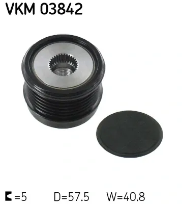 Шків генератора VKM03842 SKF