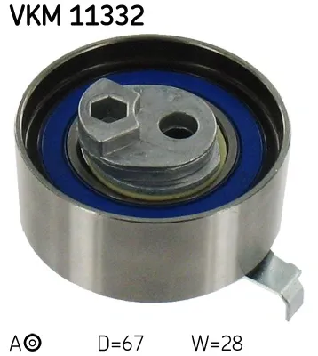 Ролик натягувача ременя ГРМ VKM11332 SKF