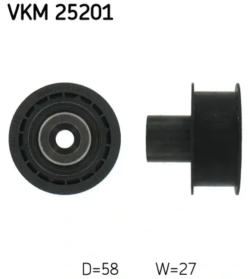 Ролик паразитний ГРМ VKM25201 SKF