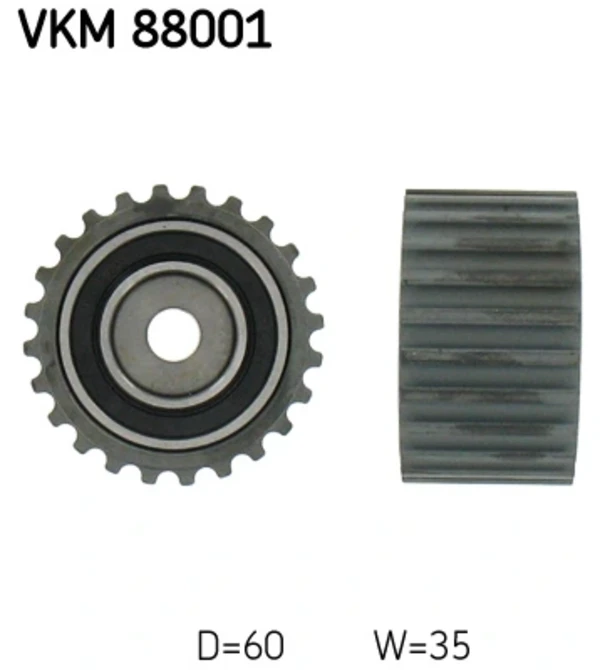 Ролик паразитний ГРМ VKM88001 SKF