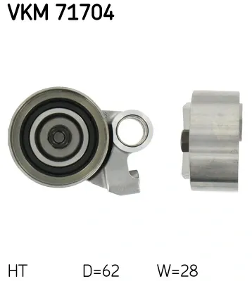 Ролик натягувача ременя ГРМ VKM71704 SKF