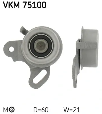 Ролик натягувача ременя ГРМ VKM75100 SKF