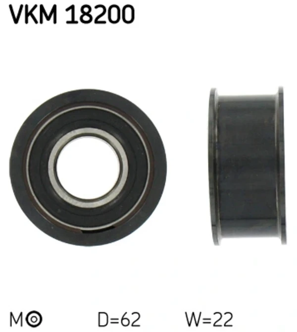 Ролик натягувача ременя ГРМ VKM18200 SKF
