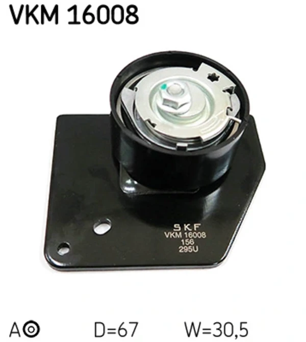 Ролик натягувача ременя ГРМ VKM16008 SKF