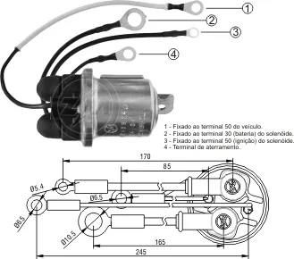 Втягуюче реле стартера ZM2409 ZM