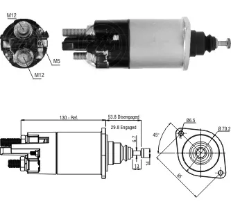 Втягуюче реле стартера ZM1840 ZM