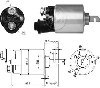 Втягуюче реле стартера ZM1608 ZM
