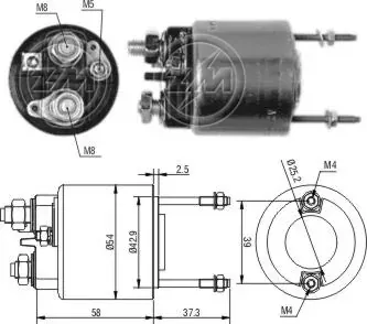 Втягуюче реле стартера ZM596 ZM