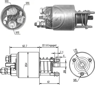 Втягуюче реле стартера Fiat Punto II