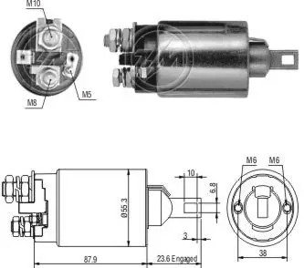 Втягуюче реле стартера ZM892 ZM