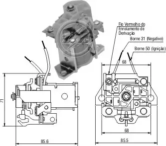 Втягуюче реле стартера ZM903 ZM