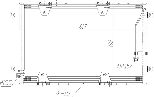 Радіатор кондиціонера AC830094 Maxgear