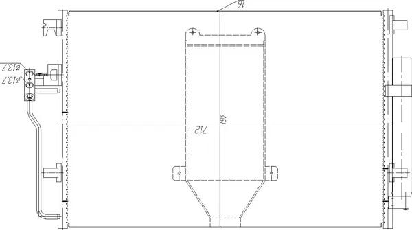 Радіатор кондиціонера Mercedes Sprinter II 5-t