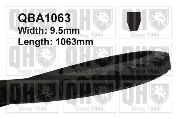 Ремінь генератора QBA1063 QUINTON HAZELL