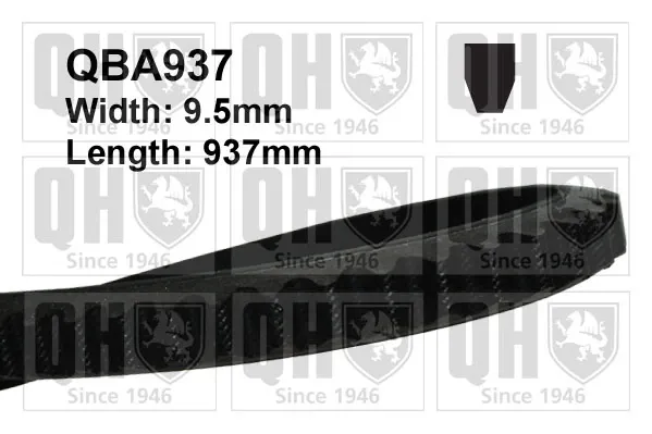 Ремінь генератора QBA937 QUINTON HAZELL