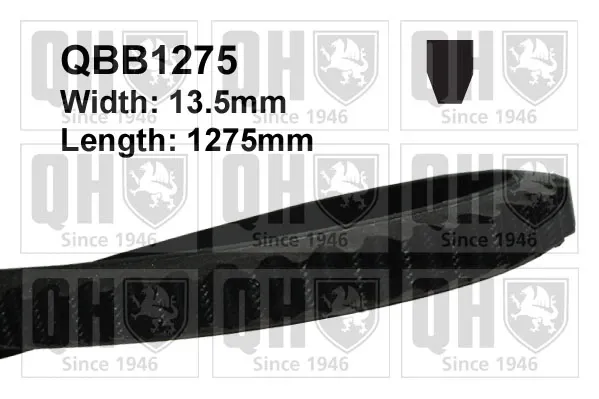 Ремінь генератора QBB1275 QUINTON HAZELL