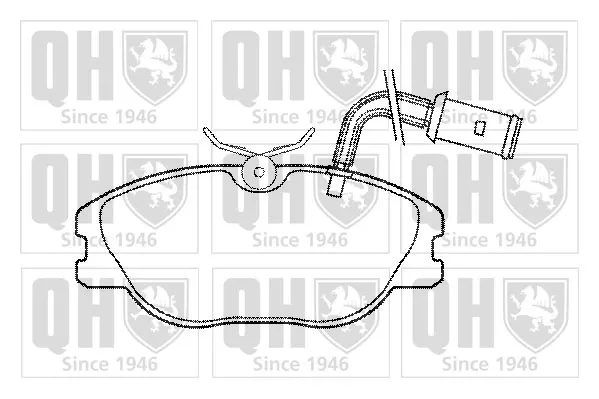 Передні тормозні колодки BP460 QUINTON HAZELL